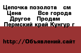 Цепочка позолота 50см › Цена ­ 50 - Все города Другое » Продам   . Пермский край,Кунгур г.